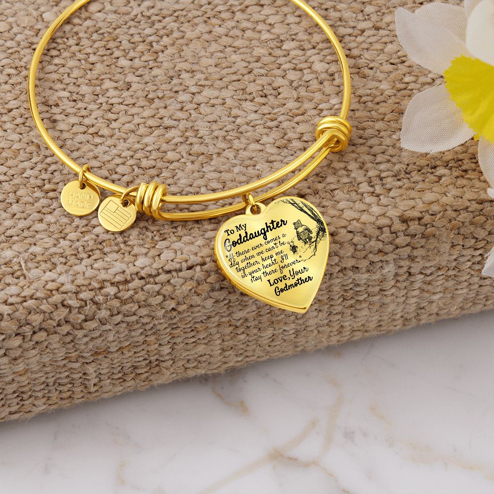 Goddaughter (Godmother) Heart Bangle - Love You This Much