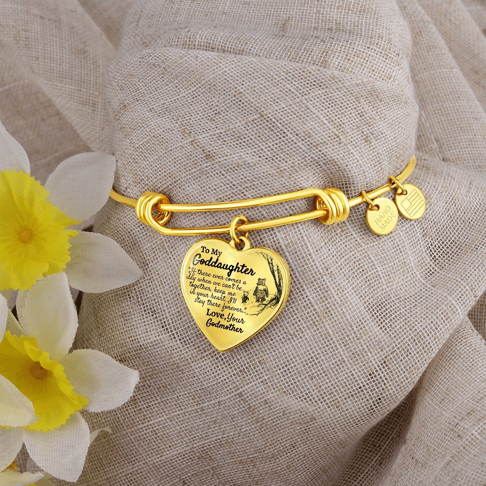 Goddaughter (Godmother) Heart Bangle - Love You This Much