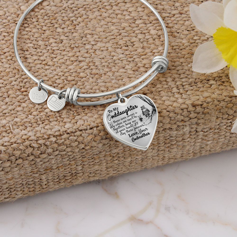 Goddaughter (Godmother) Heart Bangle - Love You This Much