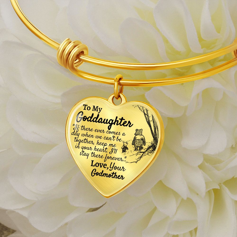 Goddaughter (Godmother) Heart Bangle - Love You This Much