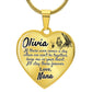 Granddaughter (Love, Nana) Heart Necklace - Love You This Much