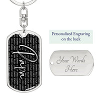 Thumbnail for Grandkids - Keychain - Gift for Grandpa - Love You This Much