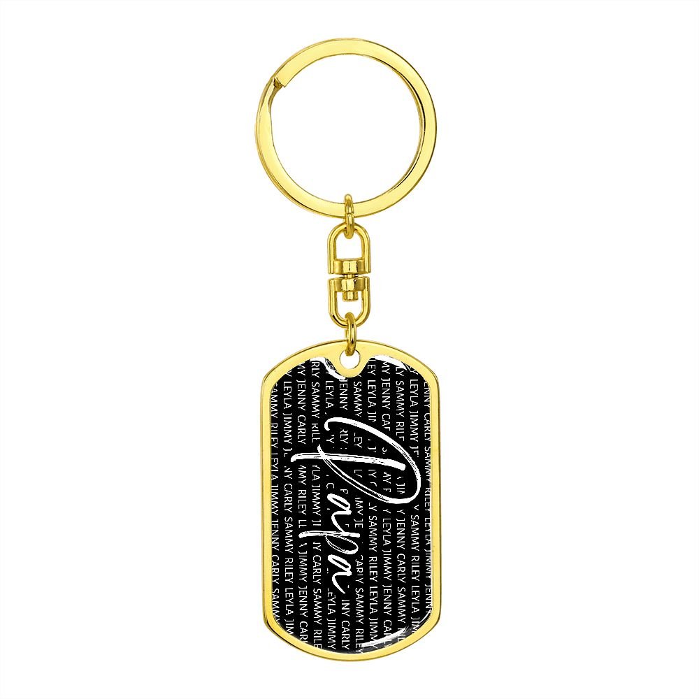 Grandkids - Keychain - Gift for Grandpa - Love You This Much