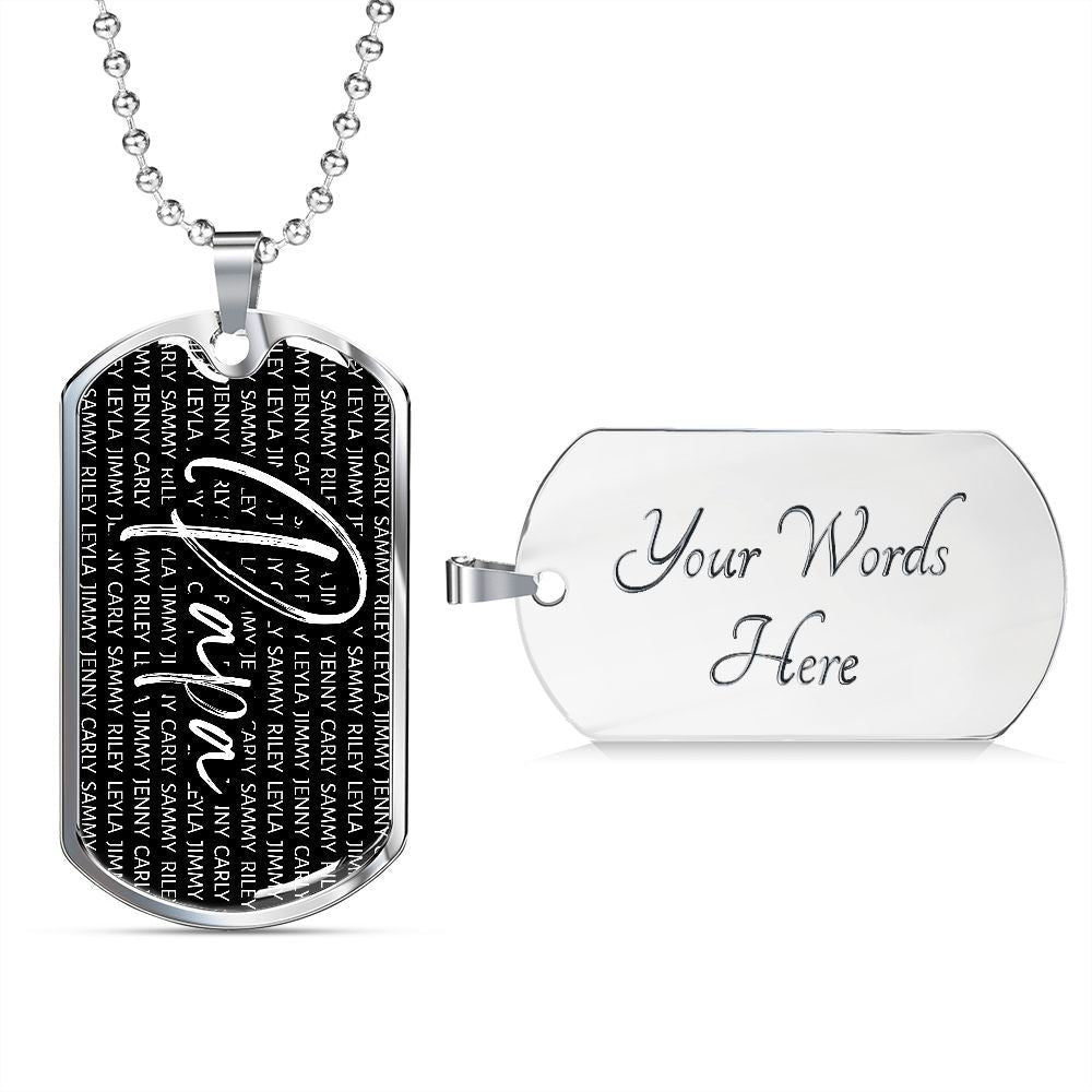 Grandkids - Necklace - Gift for Grandpa - Love You This Much