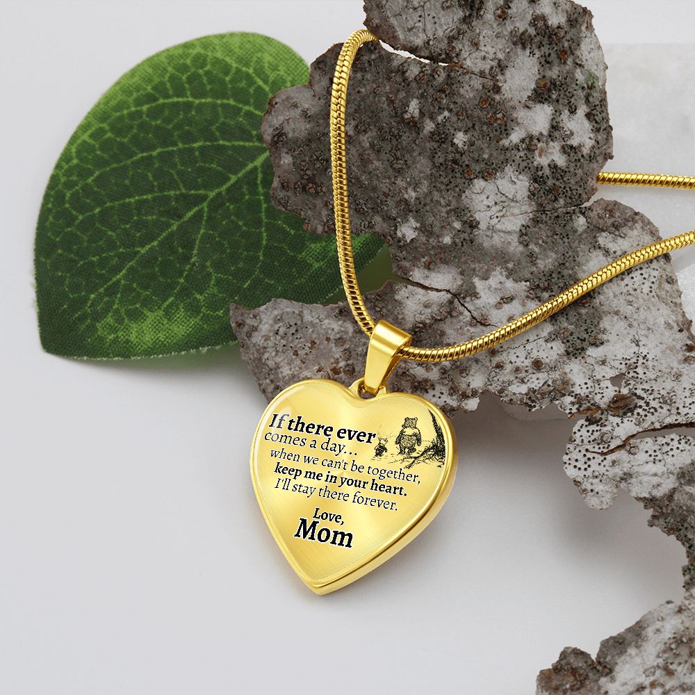 If There Ever (Love, Mom) Heart Necklace - Love You This Much