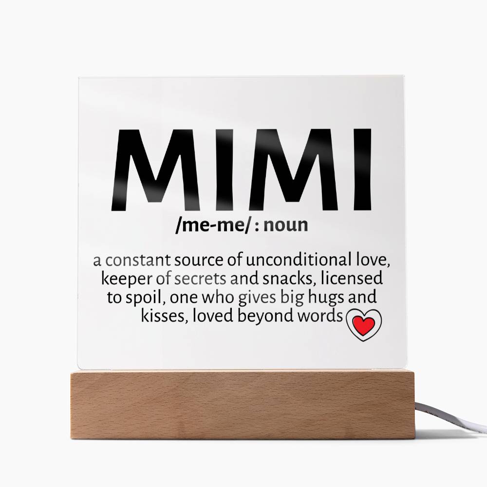 Mimi Noun Acrylic - Love You This Much