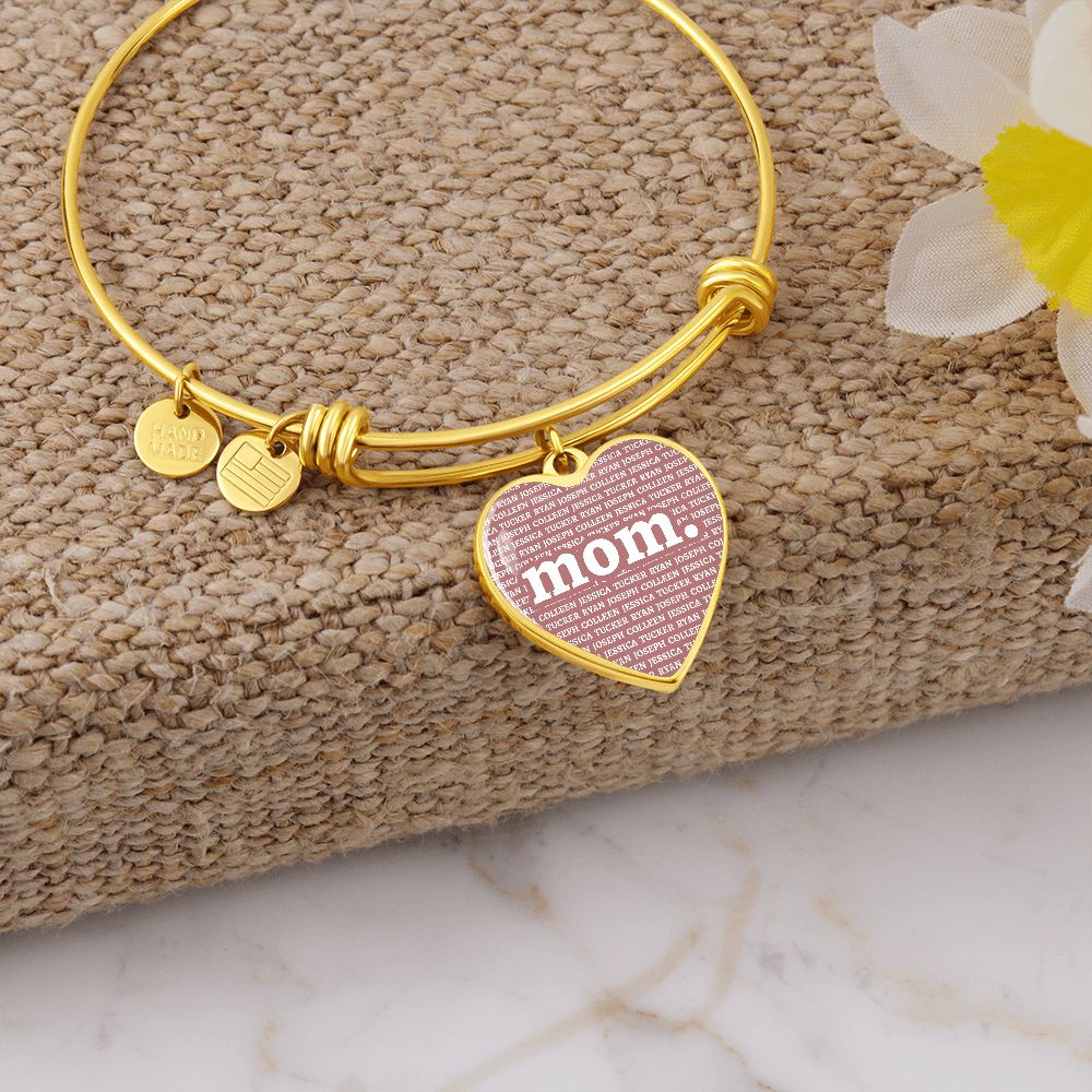 Mom Heart Bangle (new) - Love You This Much