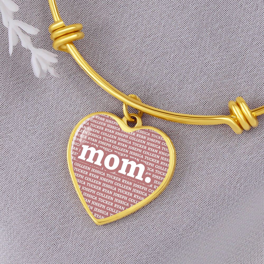 Mom Heart Bangle (new) - Love You This Much