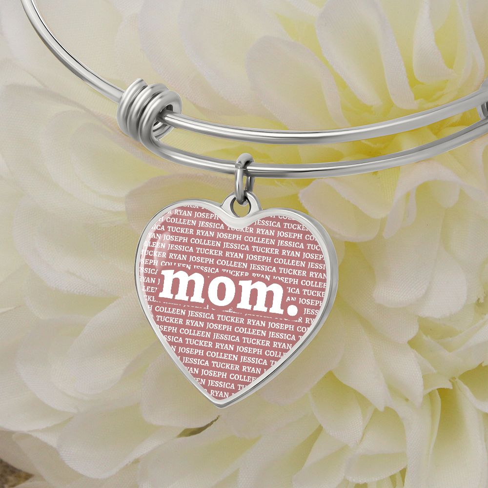 Mom Heart Bangle (new) - Love You This Much