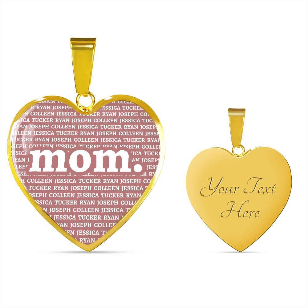 Mom Heart Necklace - Love You This Much