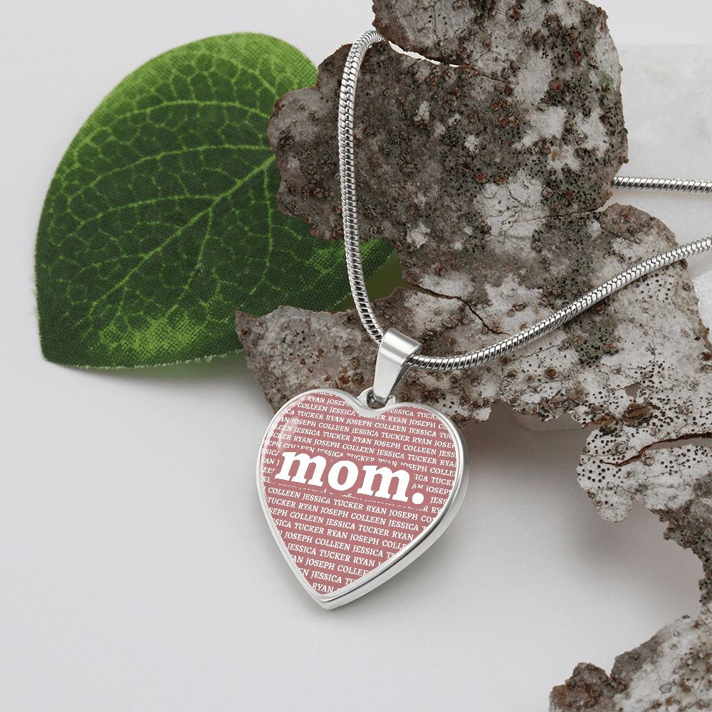 Mom Heart Necklace - Love You This Much