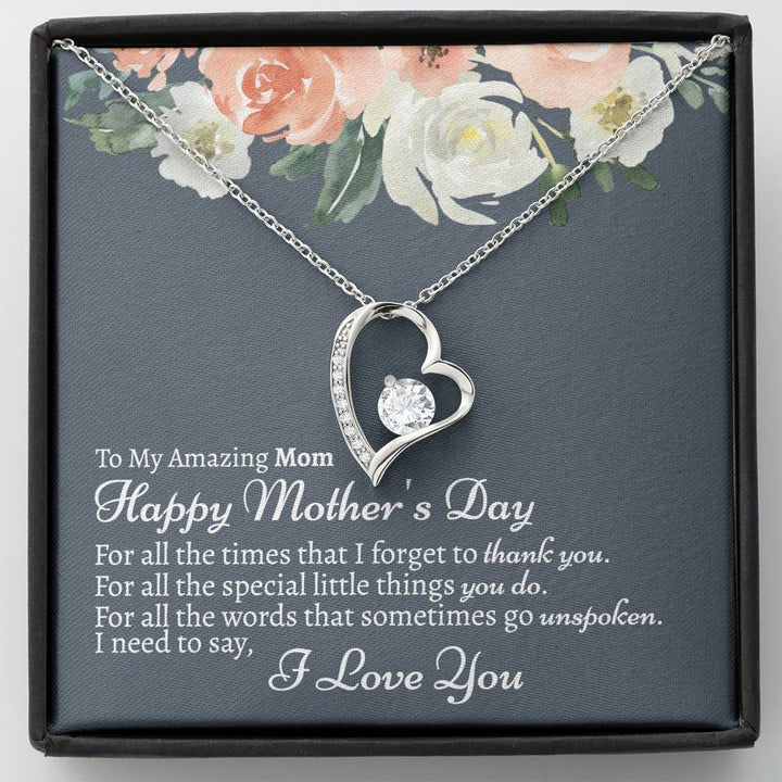 Mom (Mother's Day) Forever Love Necklace - Love You This Much