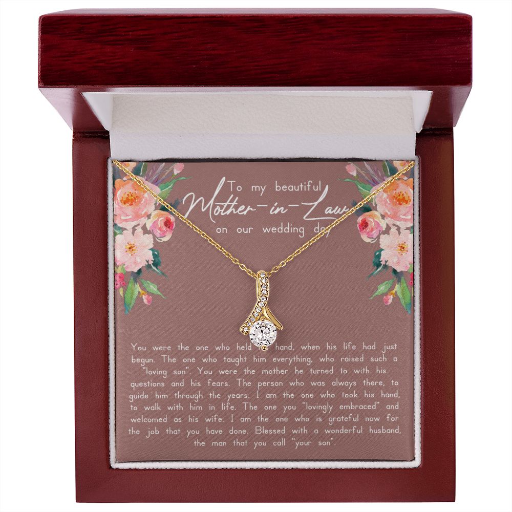 Mother In Law Wedding Alluring Beauty Necklace - Love You This Much