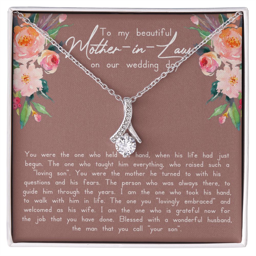 Mother In Law Wedding Alluring Beauty Necklace - Love You This Much