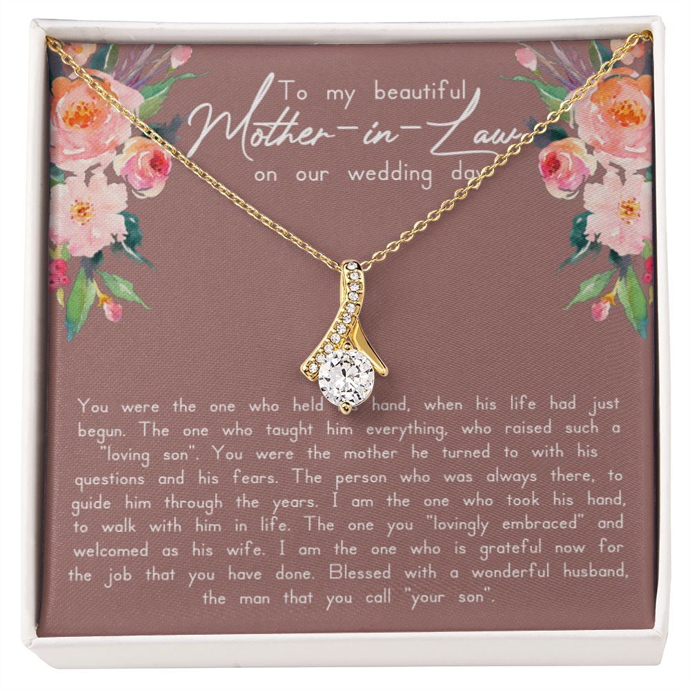 Mother In Law Wedding Alluring Beauty Necklace - Love You This Much