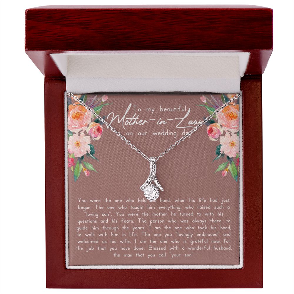 Mother In Law Wedding Alluring Beauty Necklace - Love You This Much