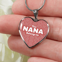 Thumbnail for Nana Belongs To Heart Necklace - Love You This Much