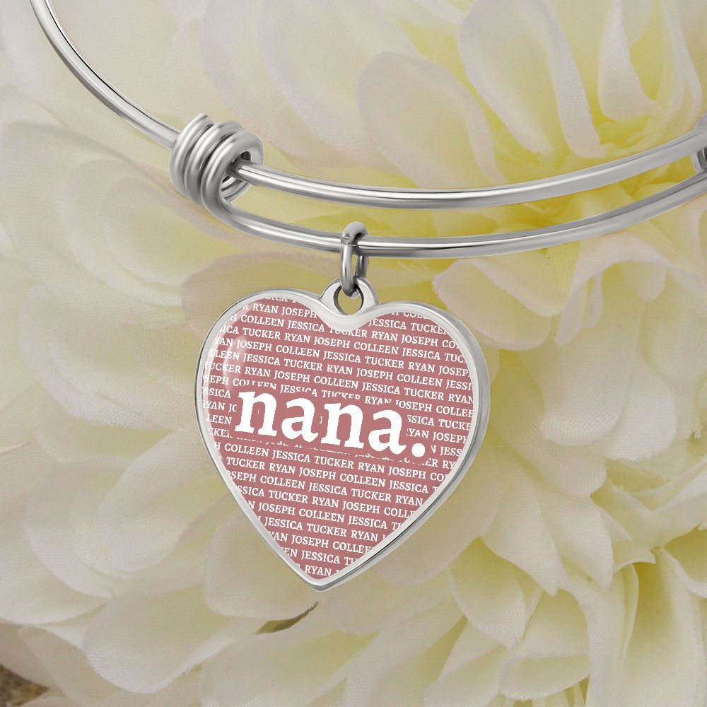 Nana Heart Bangle (New) - Love You This Much