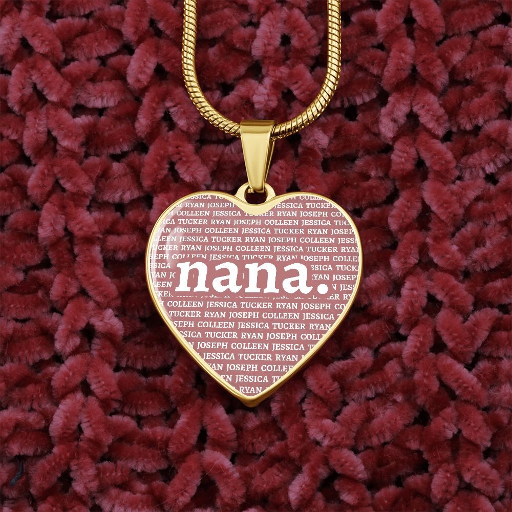 Nana Heart Necklace - Love You This Much