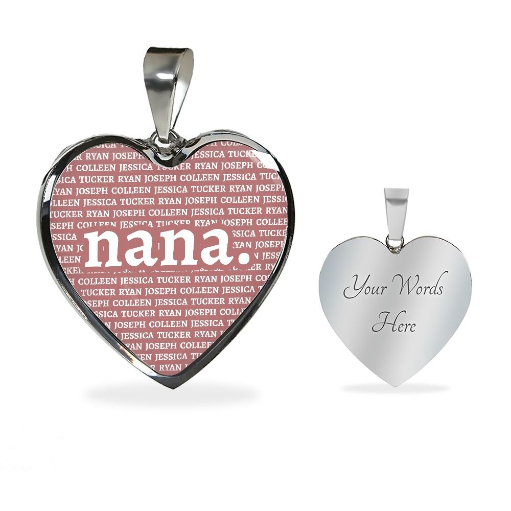 Nana Heart Necklace - Love You This Much