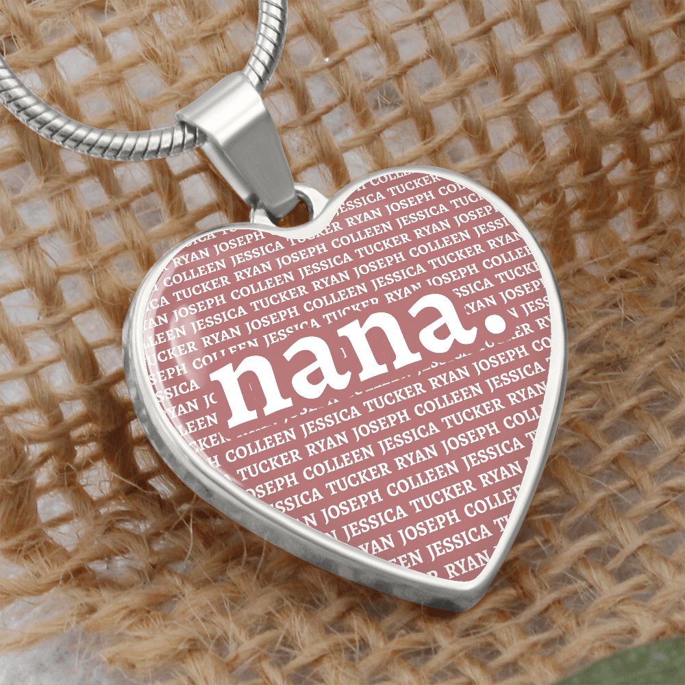 Nana Heart Necklace - Love You This Much