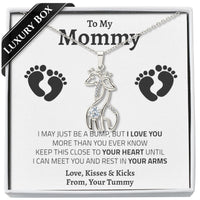 Thumbnail for New Mom Giraffe Necklace - Love You This Much