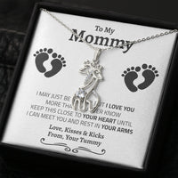 Thumbnail for New Mom Giraffe Necklace - Love You This Much