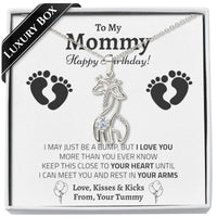 Thumbnail for New Mom on Birthday Giraffe Necklace - Love You This Much