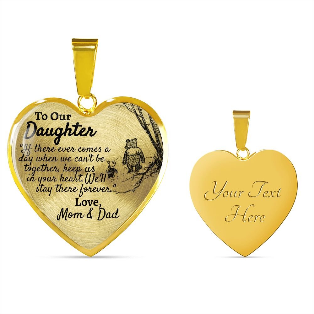 Our Daughter (Mom & Dad) Heart Necklace - Love You This Much