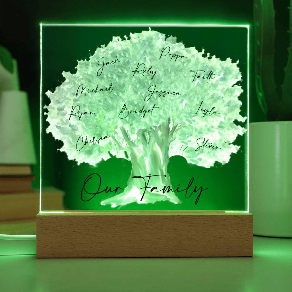 Our Family Personalized Tree Acrylic - Love You This Much