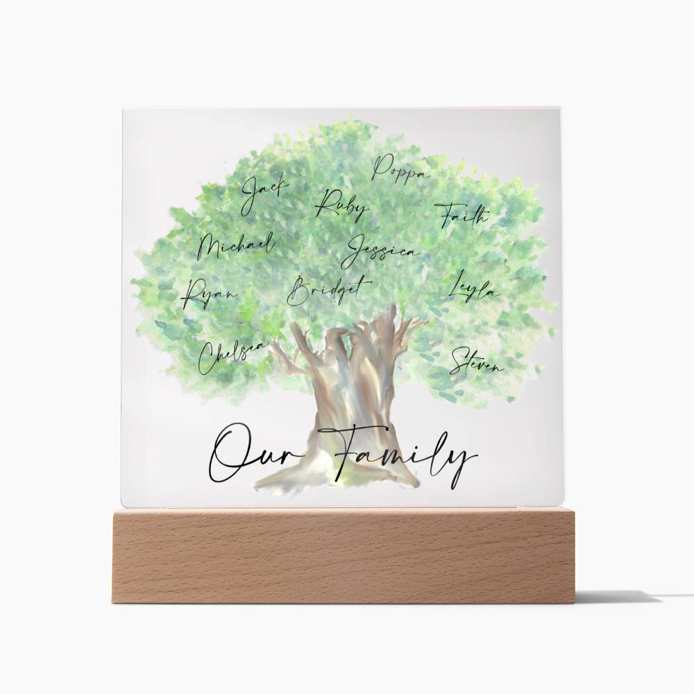 Our Family Personalized Tree Acrylic - Love You This Much