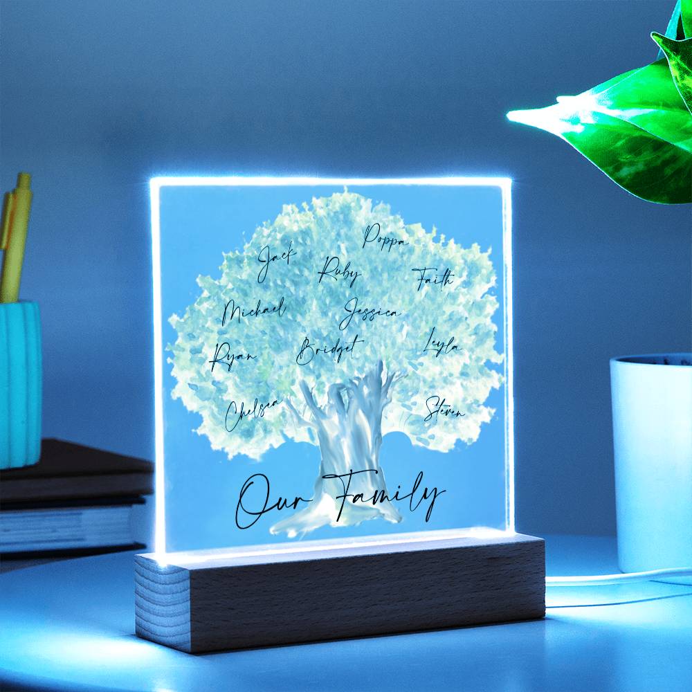 Our Family Personalized Tree Acrylic - Love You This Much