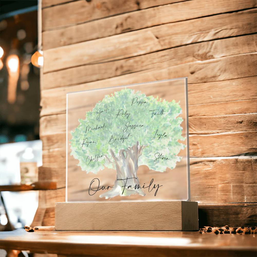 Our Family Personalized Tree Acrylic - Love You This Much