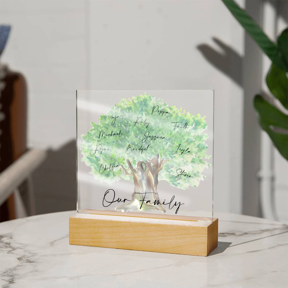 Our Family Personalized Tree Acrylic - Love You This Much