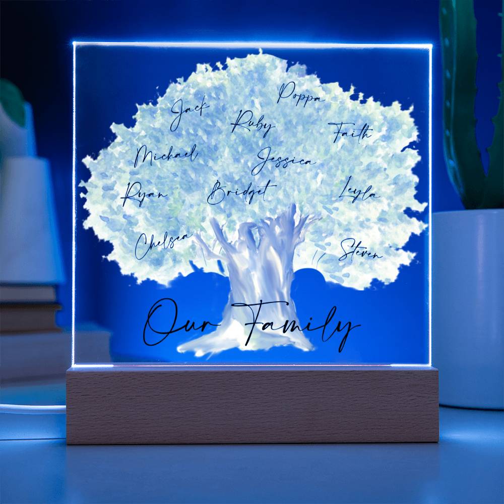 Our Family Personalized Tree Acrylic - Love You This Much