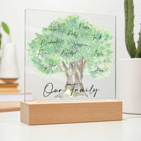 Thumbnail for Our Family Personalized Tree Acrylic - Love You This Much