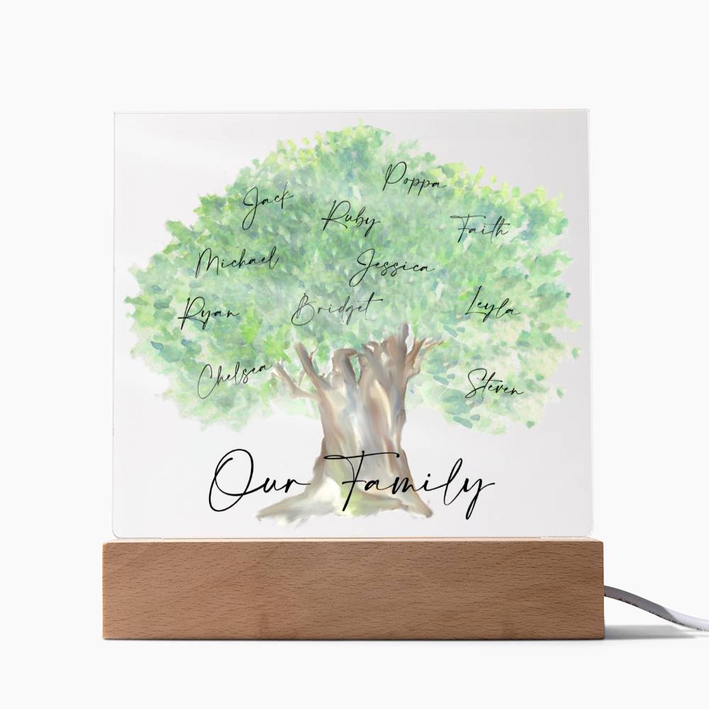 Our Family Personalized Tree Acrylic - Love You This Much