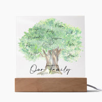 Thumbnail for Our Family Personalized Tree Acrylic - Love You This Much