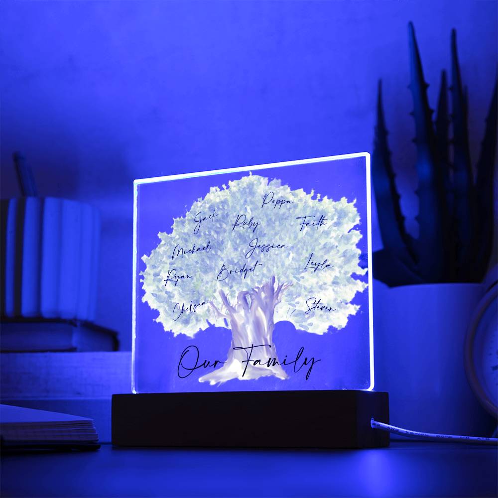 Our Family Personalized Tree Acrylic - Love You This Much