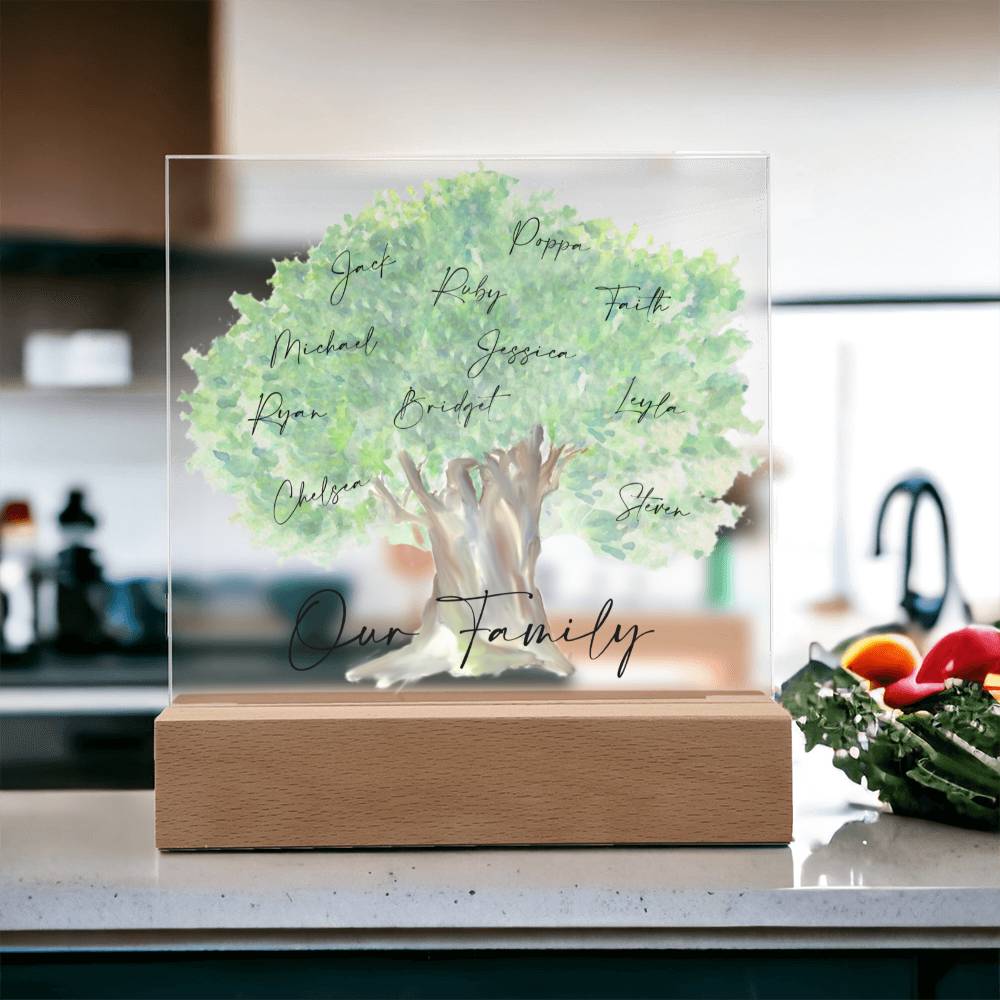 Our Family Personalized Tree Acrylic - Love You This Much