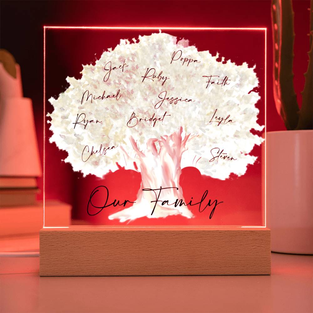 Our Family Personalized Tree Acrylic - Love You This Much