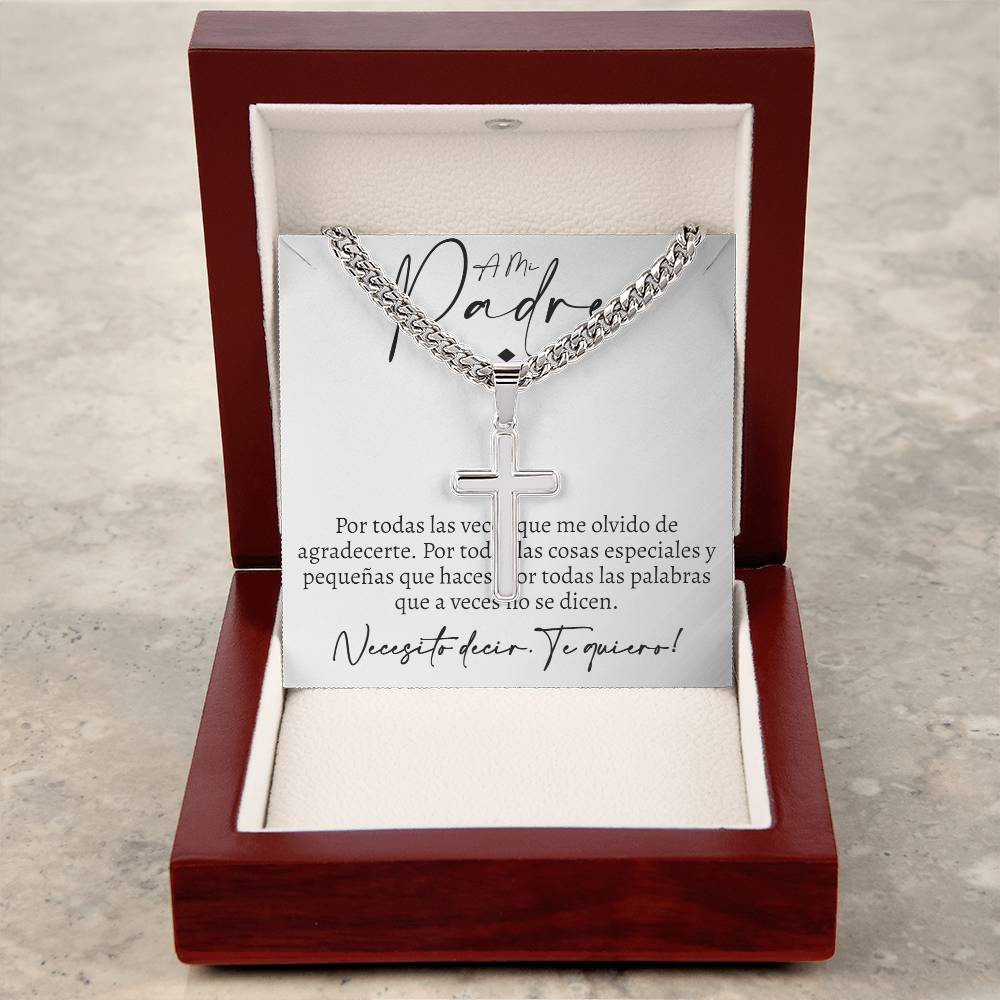 Padre Cuban Cross Necklace - Love You This Much