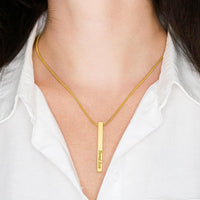 Thumbnail for Personalized Best Friend (2 Minds) 2 Sided Stick Necklace - Love You This Much