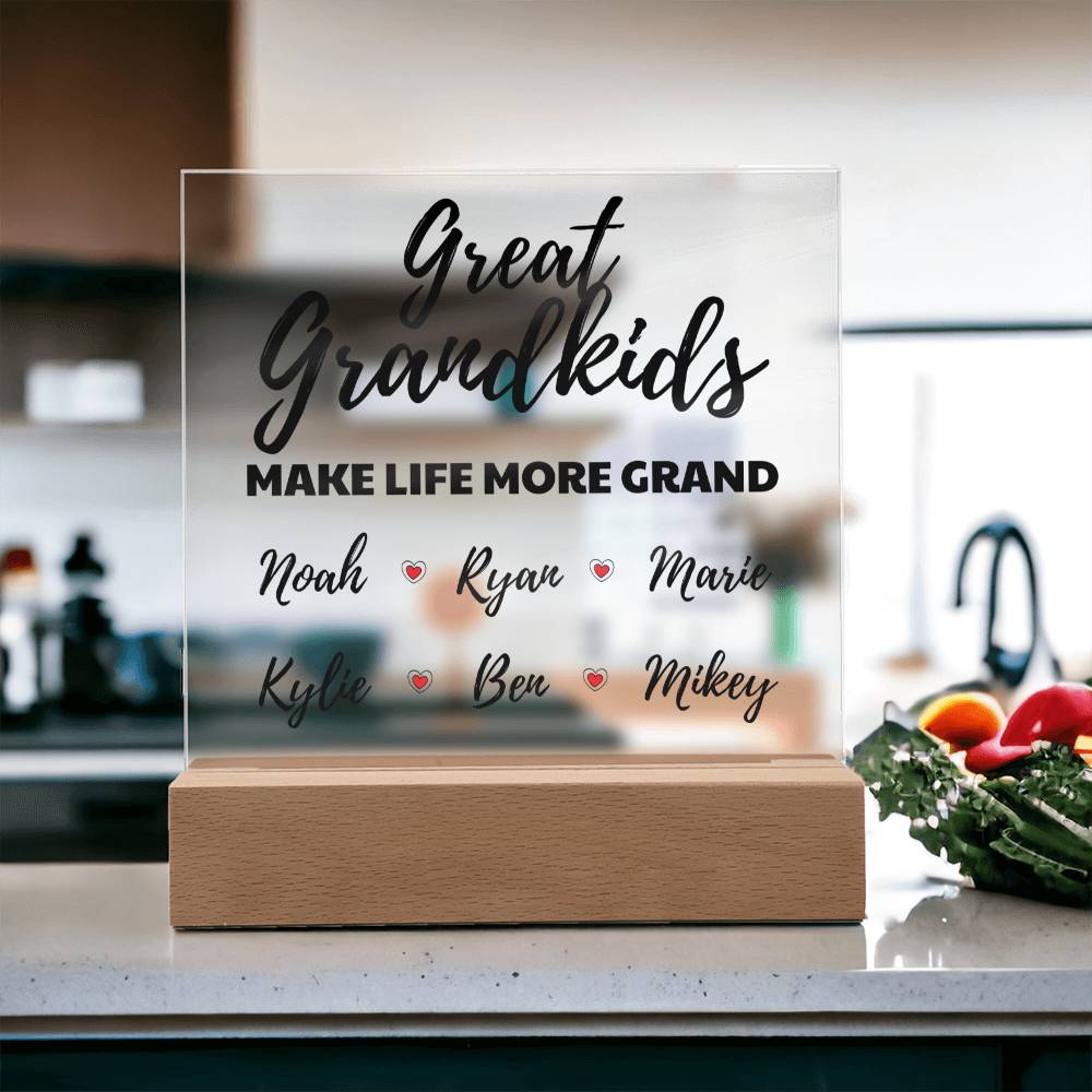 Personalized Great Grandkids Acrylic - Love You This Much