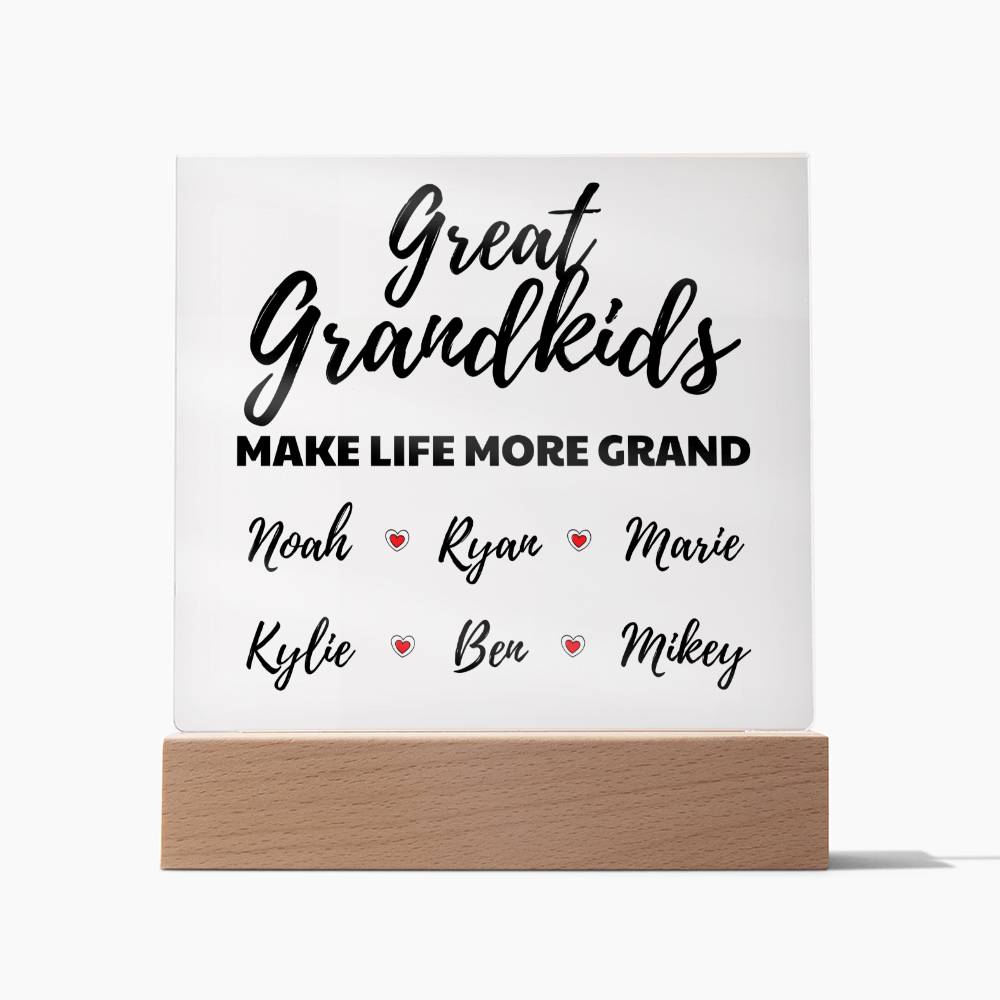 Personalized Great Grandkids Acrylic - Love You This Much