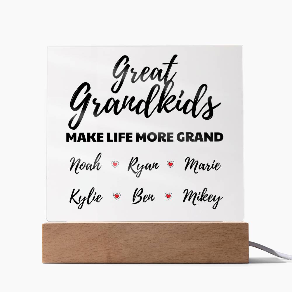 Personalized Great Grandkids Acrylic - Love You This Much