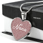 Personalized Nana Heart Necklace - Love You This Much