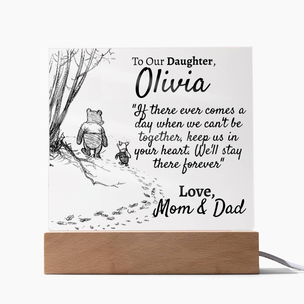 Personalized Our Daughter - Comes a Day - Mom and Dad - Love You This Much