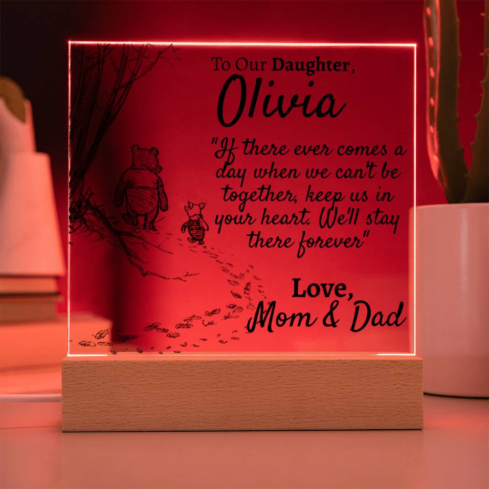 Personalized Our Daughter - Comes a Day - Mom and Dad - Love You This Much