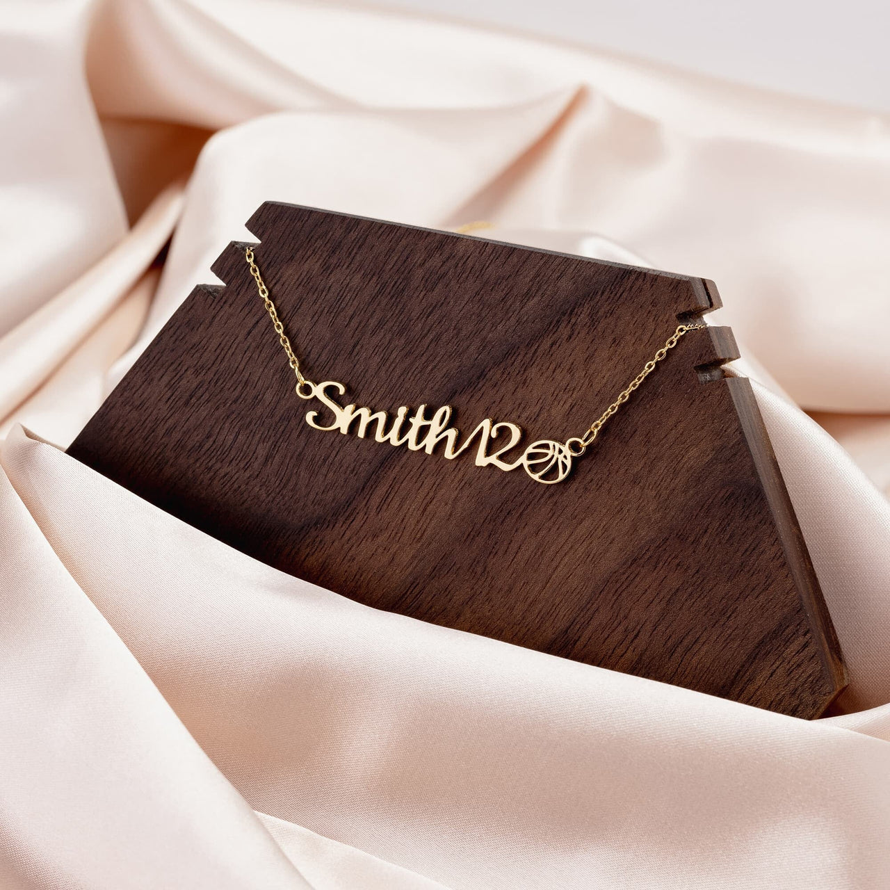 Personalized Sports Mom Necklace - Love You This Much